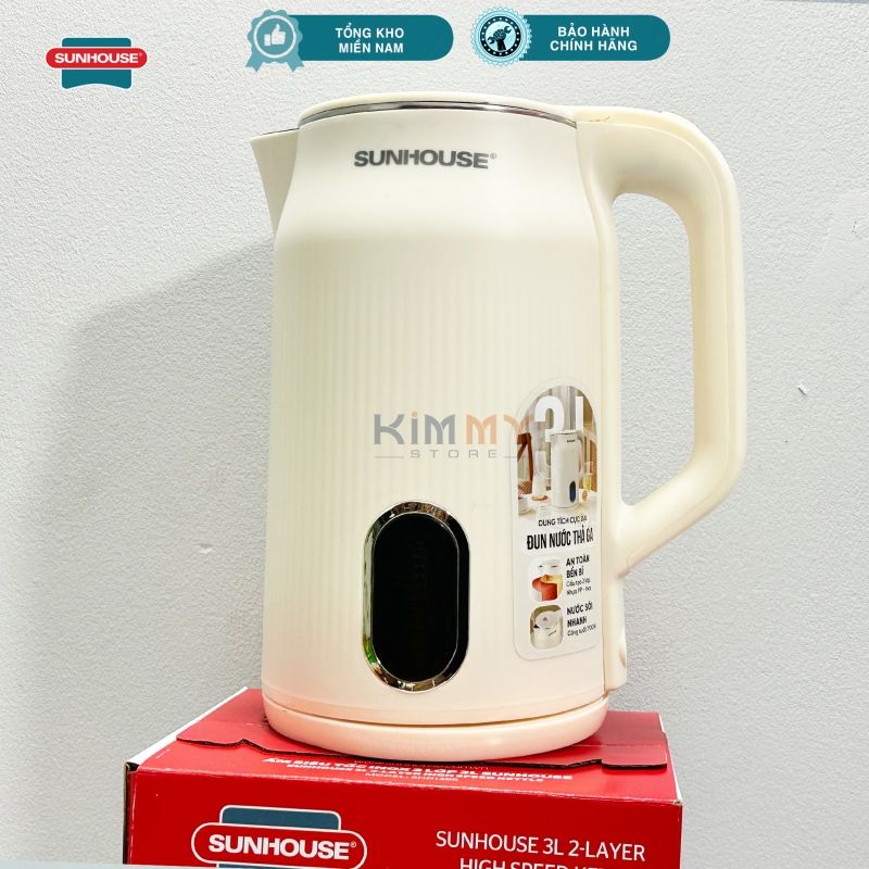 Ấm đun siêu tốc 3L - 2 lớp Sunhouse SHD1365